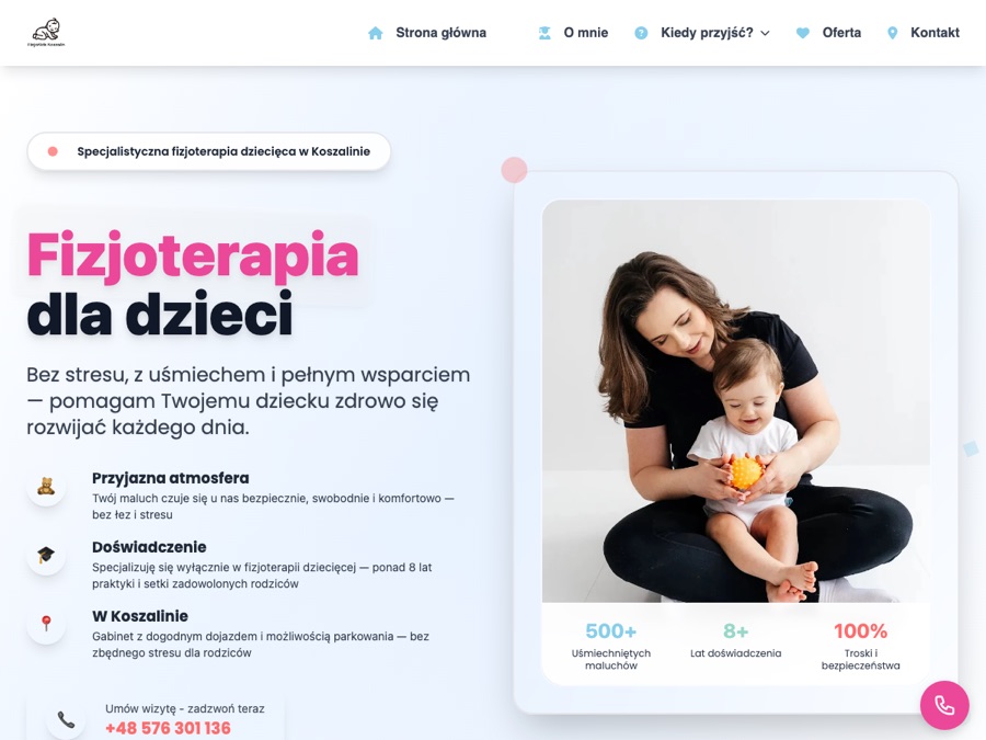 Projekt strony internetowej dla lokalnej firmy