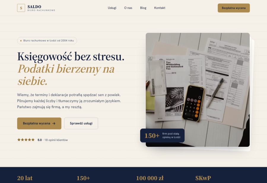 Strona pokazowa biuro-rachunkowe-lodz.pl