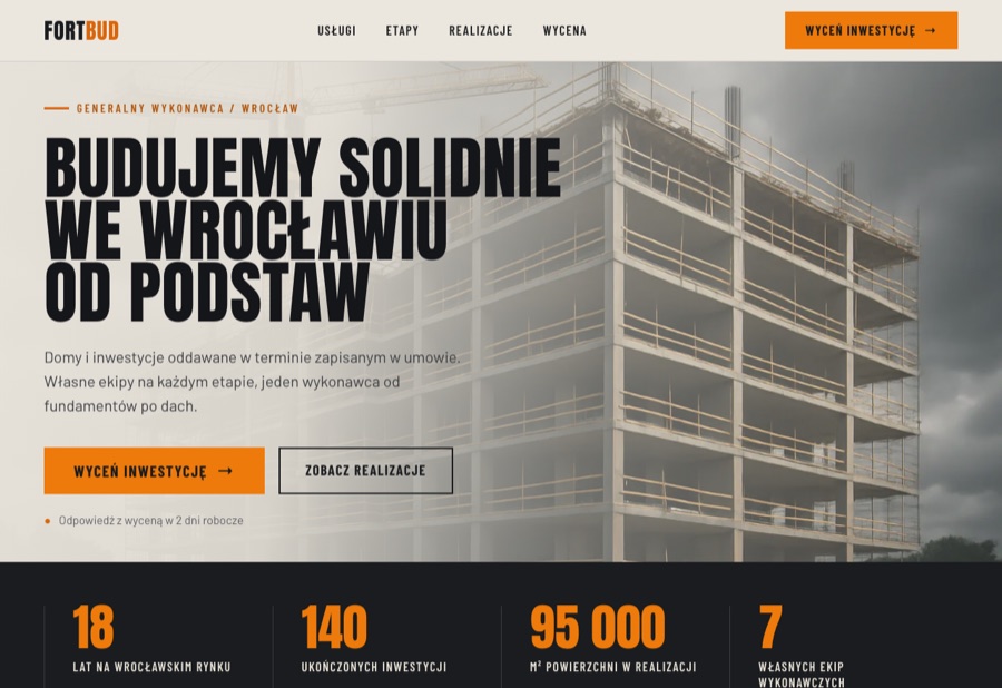 Strona internetowa firma-budowlana-wroclaw.pl, Generalny wykonawca · Wrocław
